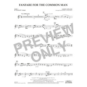 Fanfare For The Common Man (arr. Robert Longfield) - Pt.2 - Bb Clarinet/Bb Trumpet
