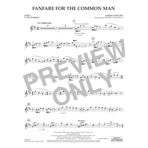 Fanfare For The Common Man (arr. Robert Longfield) - Pt.2 - Eb Alto Saxophone