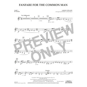 Fanfare For The Common Man (arr. Robert Longfield) - Pt.3 - Bb Clarinet