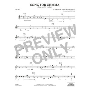 Song for UhmMa (Song for My Mother) (arr. Soo Han) - Violin 2