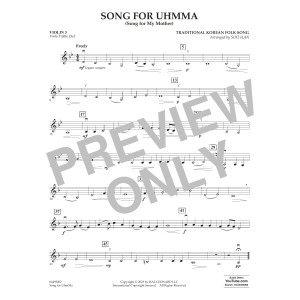 Song for UhmMa (Song for My Mother) (arr. Soo Han) - Violin 3 (Viola Treble Clef)