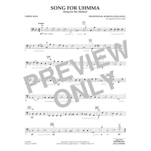 Song for UhmMa (Song for My Mother) (arr. Soo Han) - Bass