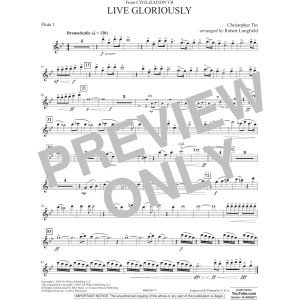 Live Gloriously (from Civilization VII) (arr. Robert Longfield) - Flute 1