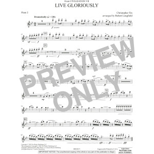 Live Gloriously (from Civilization VII) (arr. Robert Longfield) - Flute 2