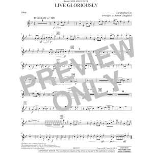Live Gloriously (from Civilization VII) (arr. Robert Longfield) - Oboe