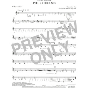 Live Gloriously (from Civilization VII) (arr. Robert Longfield) - Bb Bass Clarinet