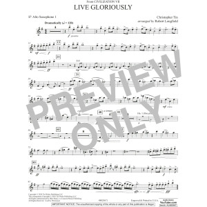 Live Gloriously (from Civilization VII) (arr. Robert Longfield) - Eb Alto Saxophone 1