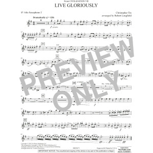 Live Gloriously (from Civilization VII) (arr. Robert Longfield) - Eb Alto Saxophone 2
