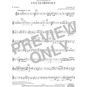 Live Gloriously (from Civilization VII) (arr. Robert Longfield) - Bb Trumpet 2