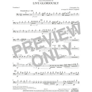 Live Gloriously (from Civilization VII) (arr. Robert Longfield) - Trombone 1