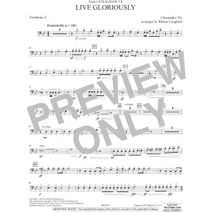 Live Gloriously (from Civilization VII) (arr. Robert Longfield) - Trombone 2