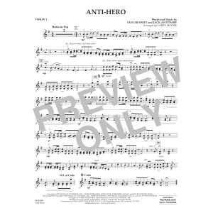 Anti-Hero (arr. Larry Moore) - Violin 1