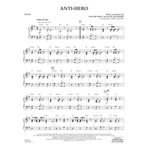 Anti-Hero (arr. Larry Moore) - Piano