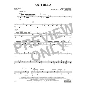 Anti-Hero (arr. Larry Moore) - Percussion