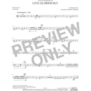 Live Gloriously (from Civilization VII) (arr. Robert Longfield) - Percussion 1