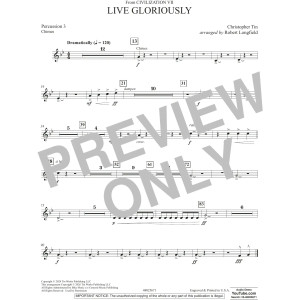 Live Gloriously (from Civilization VII) (arr. Robert Longfield) - Percussion 3