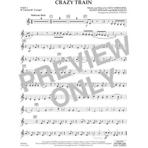 Crazy Train (arr. Johnnie Vinson) - Pt.2 - Bb Clarinet/Bb Trumpet