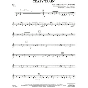 Crazy Train (arr. Johnnie Vinson) - Pt.3 - F Horn