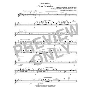 Gesú Bambino (arr. John Leavitt) - Flute 1/Piccolo