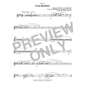 Gesú Bambino (arr. John Leavitt) - Flute 2