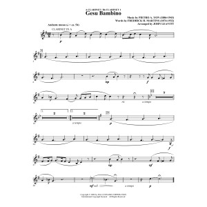 Gesú Bambino (arr. John Leavitt) - Bb/A Clarinet 1