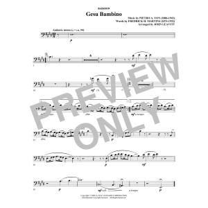 Gesú Bambino (arr. John Leavitt) - Bassoon