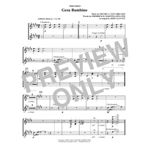 Gesú Bambino (arr. John Leavitt) - Percussion
