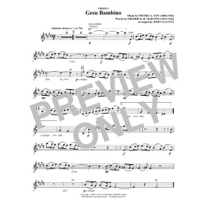 Gesú Bambino (arr. John Leavitt) - Violin 1