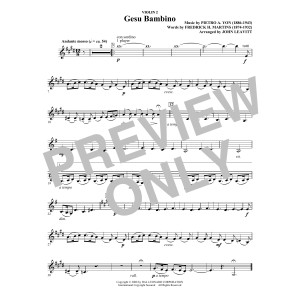 Gesú Bambino (arr. John Leavitt) - Violin 2