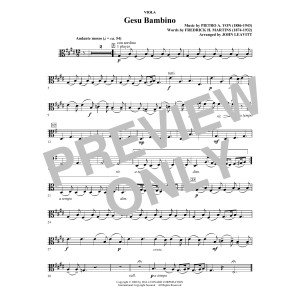 Gesú Bambino (arr. John Leavitt) - Viola