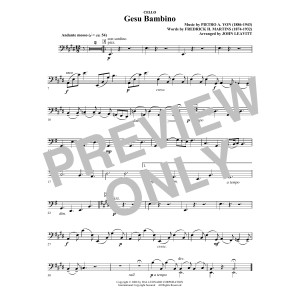 Gesú Bambino (arr. John Leavitt) - Cello