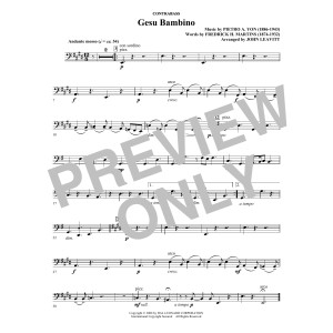 Gesú Bambino (arr. John Leavitt) - Contrabass