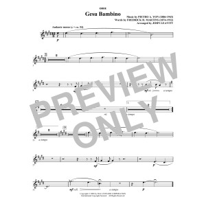 Gesú Bambino (arr. John Leavitt) - Oboe