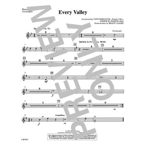 Every Valley (from The Winter Rose) (arr. Brant Adams) - Percussion 1