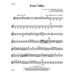 Every Valley (from The Winter Rose) (arr. Brant Adams) - Violin 1