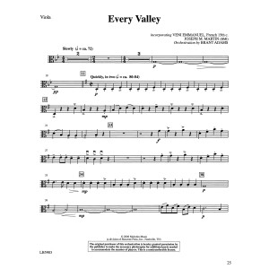 Every Valley (from The Winter Rose) (arr. Brant Adams) - Viola