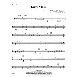 Every Valley (from The Winter Rose) (arr. Brant Adams) - Double Bass