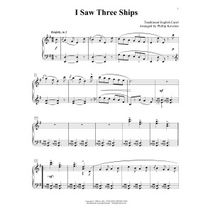 I Saw Three Ships (arr. Phillip Keveren)