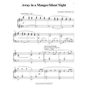 Away In A Manger/Silent Night (arr. Phillip Keveren)