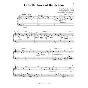 O Little Town Of Bethlehem (arr. Phillip Keveren)