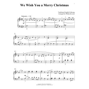 We Wish You A Merry Christmas (arr. Phillip Keveren)