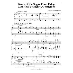 Dance Of The Sugar Plum Fairy/God Rest Ye Merry, Gentlemen (arr. Phillip Keveren)