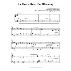 Lo, How A Rose E'er Blooming (arr. Phillip Keveren)