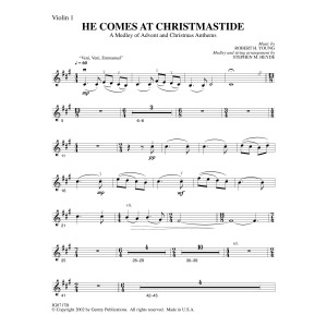 He Comes At Christmastide (arr. Stephen M. Heyde) - Violin 1