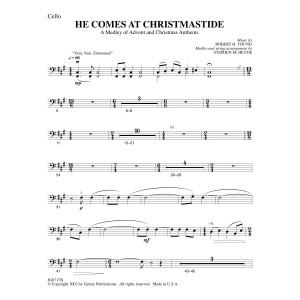 He Comes At Christmastide (arr. Stephen M. Heyde) - Cello
