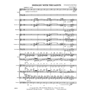 Swingin' With The Saints (arr. Mark Hayes) - Score