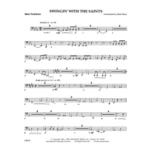 Swingin' With The Saints (arr. Mark Hayes) - Bass Trombone