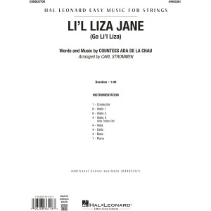 Li'l Liza Jane - Conductor Score (Full Score)