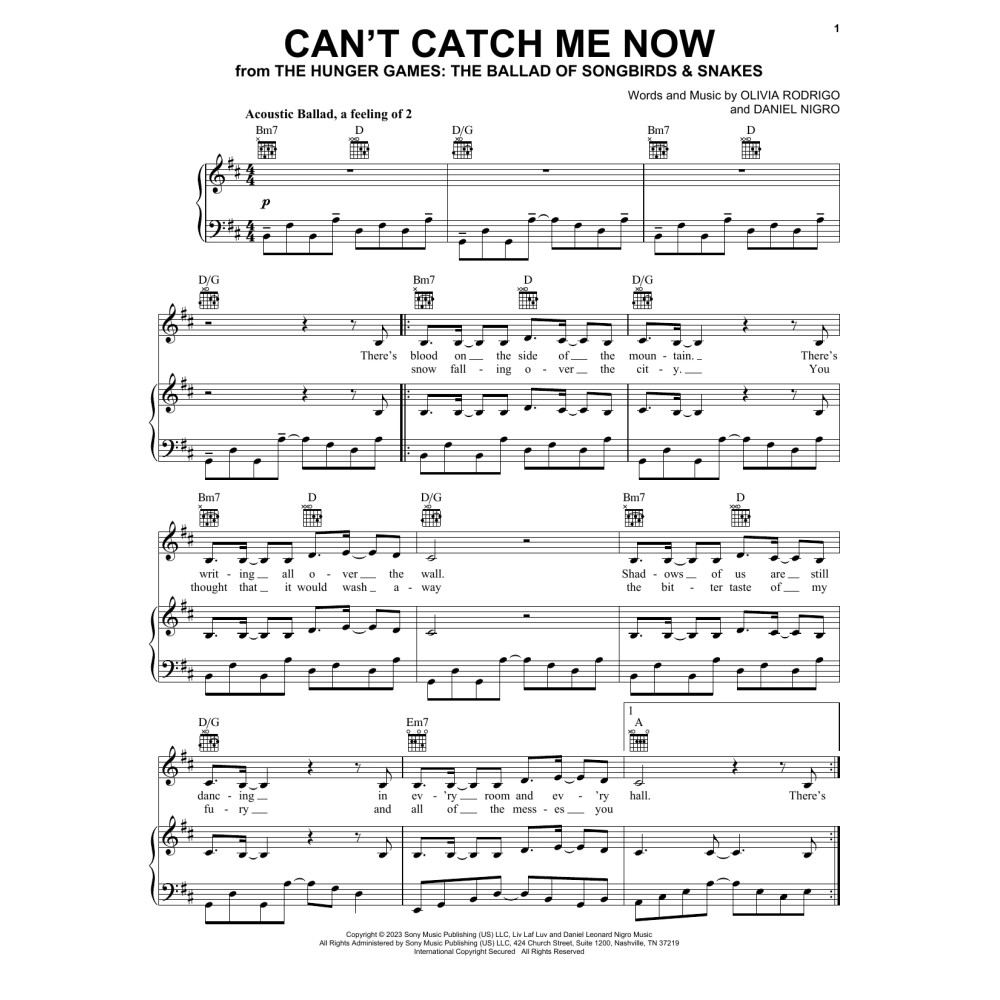 Can't Catch Me Now (from The Hunger Games: The Ballad of Songbirds & Snakes)