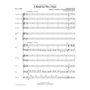 A Hand For Mrs. Claus (arr. Mac Huff) - Full Score